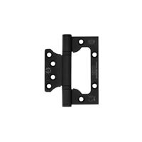 Zoo Hardware Flush/Interleaf Grade 11 Door Hinge Matt (Pair) in Black