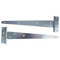 Lockworks Medium Duty Tee Hinge BZP 400mm (2 Pack) in Zinc