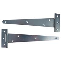 Lockworks Medium Duty Tee Hinge BZP 250mm (2 Pack) in Zinc