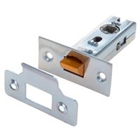Lockworks Tubular Mortice Latch Polished 66mm in Nickel Brass