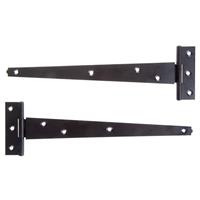 Lockworks Light Duty Tee Hinge 250mm (2 Pack) in Black