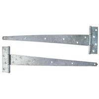 Lockworks Heavy Duty Tee Hinge Galvanised 500mm (2 Pack) in Silver