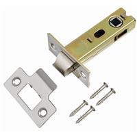 Lockworks Sprung Tubular Mortice Latch 75mm Polished in Chrome