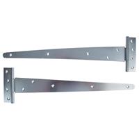 Lockworks Medium Duty Tee Hinge BZP 450mm (2 Pack) in Zinc