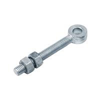 Perry No.165 Adjustable Gate Eyes to suit 12mm pin Bright Zinc Plated in Silver