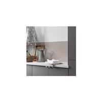 AluSplash Double-Sided Splashback 3050 x 750mm Warm Grey / Petrol Blue in Grey/Blue Aluminium