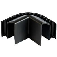Sensio Edge External Corner Connector in Black Aluminium