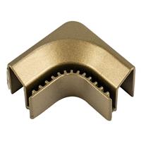 Sensio Edge Internal Corner Connector in Brass Aluminium