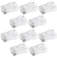 PROception CAT5e Modular Connectors RJ45 8P8C (10 Pack) in Clear