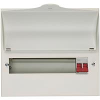 Wylex Main Switch Consumer Unit 11 Way 100A in White