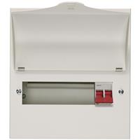 Wylex NM806L Main Switch Consumer Unit 8 Way 100A Metal in White