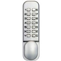 Codelocks CL155 Mechanical Mortice Latch with Fire Kit in Silver Steel