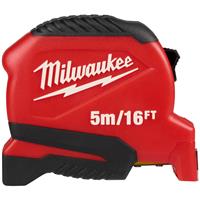 Milwaukee Compact Tape Measure 5m/16ft in Red
