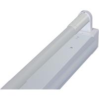 V-TAC LED Tube Batten Light IP20 1200mm 18W 4000K in White Iron