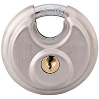 Burg-Wachter Burg-Wchter High Performance Closed Shackle Disc Padlock Stainless Steel 60mm in Silver