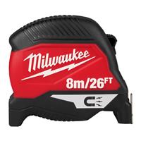 Milwaukee Magnetic Tape Measure 8m/26ft in Red