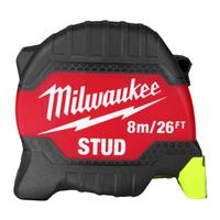 Milwaukee Stud Tape Measure 8m/26ft in Red
