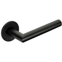 Union Jigtech Schema Minim Door Handle Matt (Pair) in Black