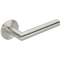 Union Jigtech Schema Minim Door Handle Satin (Pair) in Stainless Steel