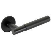Union Jigtech Schema Teckna Door Handle Matt (Pair) in Black