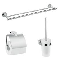 Hansgrohe Logis Universal Bath Accessory Set (3 Piece) in Chrome Brass