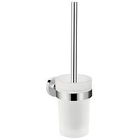 Hansgrohe Logis Universal Wall-mounted Toilet Brush Holder in Chrome Brass
