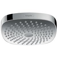 Hansgrohe Croma Select E 180 Ecosmart Overhead Shower 2 Gang Black in Chrome