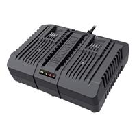 Worx 20V Dual Port Fast Charger 4A in Black