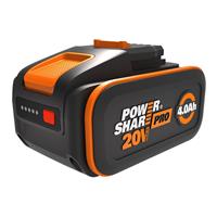 Worx 20V PowerShare Battery 4.0Ah in Black/Orange