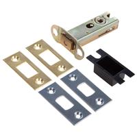 Lockworks Premium Tubular Deadbolt Polished Chrome / Electro Brass 76mm in Brass/Chrome