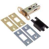 Lockworks Premium Tubular Deadbolt Polished Chrome / Electro Brass 64mm in Brass/Chrome