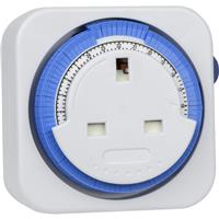 SLX Compact Mechanical Plug-in Timer 24 Hour in White