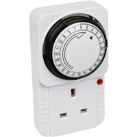 SLX Mechanical Plug-in Timer 24 Hour in White