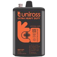 Uniross 4R25 Heavy Duty Zinc Battery 6V in Black