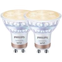 Philips GU10 Dimmable Glass Smart Bulb Tunable White 4.7W 345lm Twin Pack (2 Pack)
