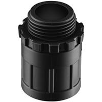 D-Line Speedway Conduit Male Adaptor 20mm in Black