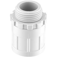 D-Line Speedway PVC Conduit Male Adaptor 20mm in White