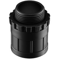 D-Line Speedway PVC Conduit Male Adaptor 25mm in Black