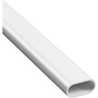 D-Line Speedway Oval Trunking 2m 20mm in White
