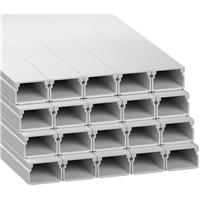 D-Line Mini Trunking 3m 25mm x 16mm Self-Adhesive (20 Pack) in White