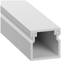 D-Line Mini Trunking 2m 16mm x 16mm Plain in White