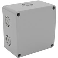 D-Line IP65 Moulded PVC Box 110mm x 110mm x 67mm Light in Grey Polycarbonate