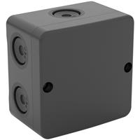 D-Line IP65 Moulded Box 80mm x 80mm x 50mm in Black Polycarbonate