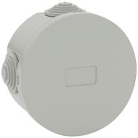 D-Line IP44 Round Enclosure 80mm x 40mm Light in Grey Polycarbonate