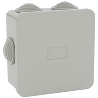 D-Line IP44 Square Enclosure 80mm x 80mm x 40mm Light in Grey Polycarbonate