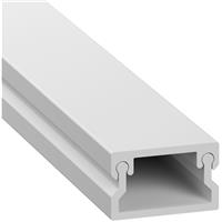 D-Line Mini Trunking 2m 16mm x 10mm Plain in White