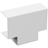 D-Line Speedway Mini Trunking Flat Tee 38x25mm in White