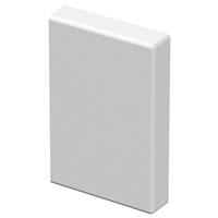 D-Line Speedway Mini Trunking End Cap 38x25mm (2 Pack) in White
