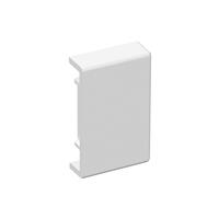 D-Line Speedway Mini Trunking End Cap 25x16mm (2 Pack) in White