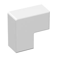 D-Line Mini Trunking Flat Bend 16mm x 16mm (2 Pack) in White